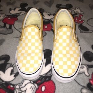 Yellow checkered vans
